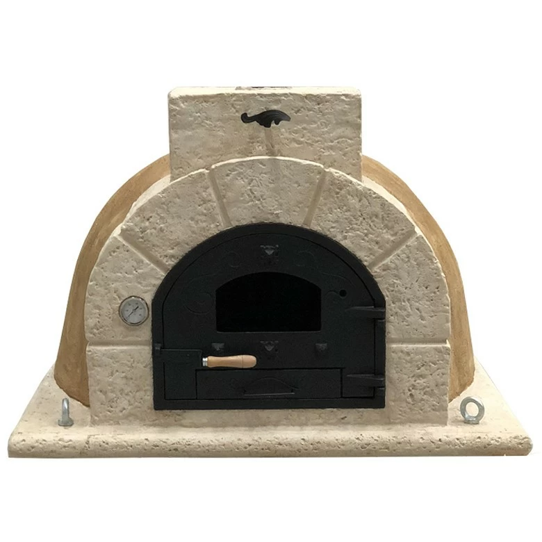 Assembled Traditional Oven Stone Opening and Base