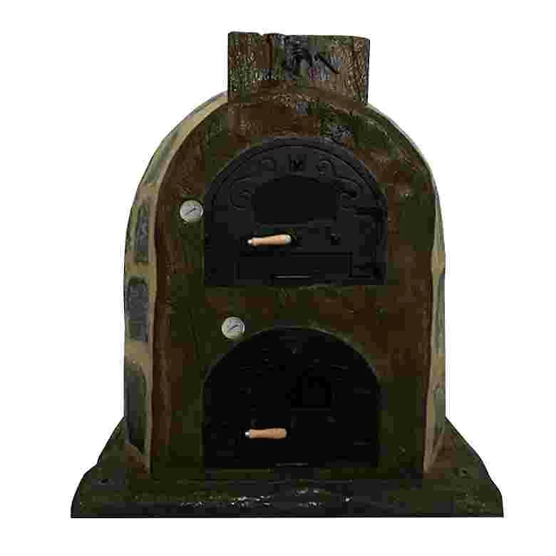 Heat Envelope Stone Oven Round-Shaped Burner Wood