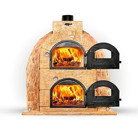 Horno de le�a envolvente acabado piedra 