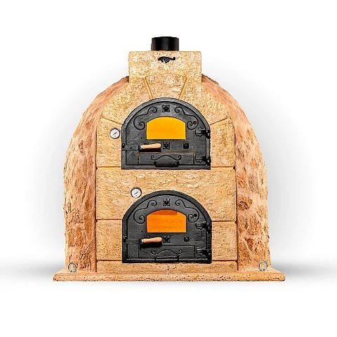 Horno de le�a envolvente acabado piedra 