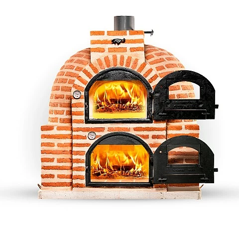 Horno de le�a envolvente SUPERIOR cuadrado ladrillo exterior  - 1825