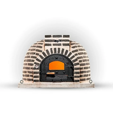 Horno de le�a SUPERIOR acabado ladrillo negro  - 1761