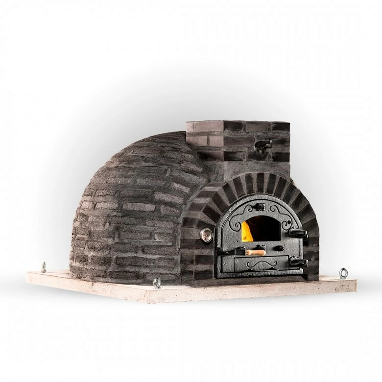 Horno de le�a SUPERIOR acabado ladrillo negro negro