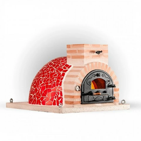 Horno de le�a SUPERIOR azulejo rojo