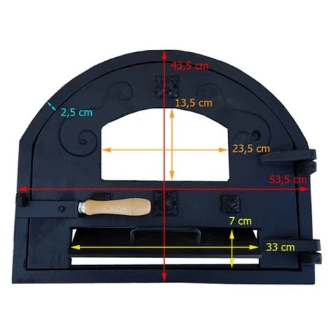 OFERTA: LOTE DE HORNO DE LEA DE 90cm - 1128