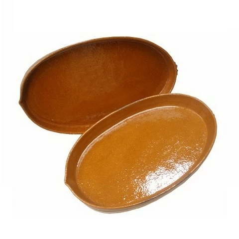 Oval-Shaped Roaster Clay Pot - 1033