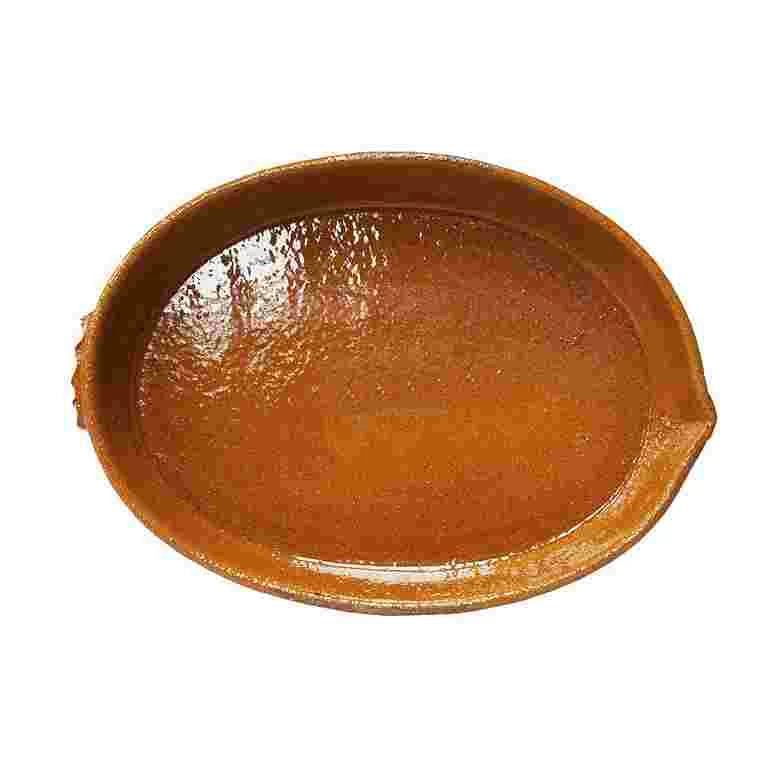 Oval-Shaped Roaster Clay Pot