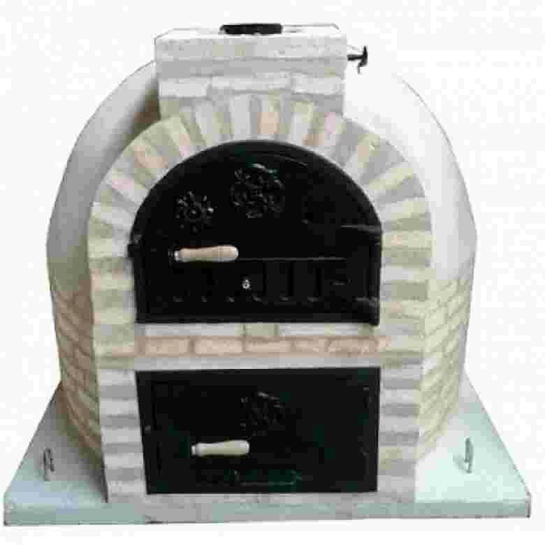 Oven with round-shaped burner and traditional finish - 128