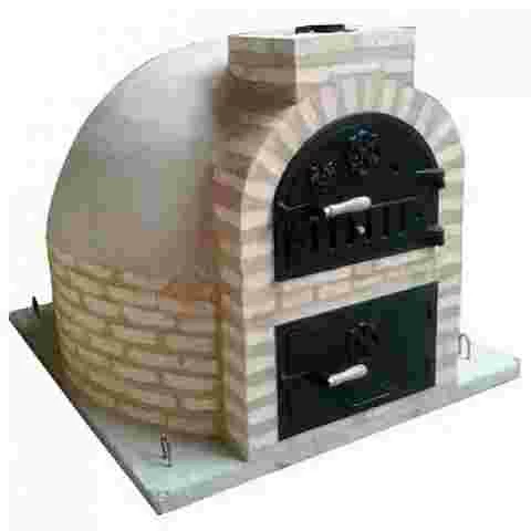 Oven with round-shaped burner and traditional finish - 129