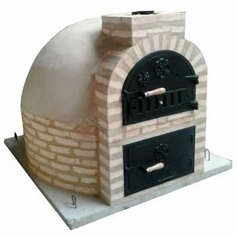 Oven with round-shaped burner and traditional finish - 129