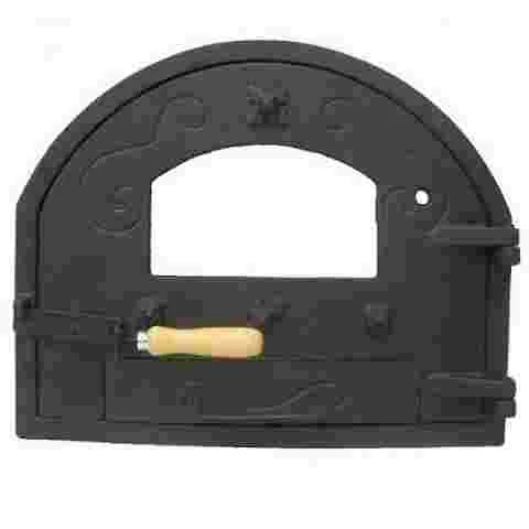 Oven with square-shaped burner and traditional finish - 144