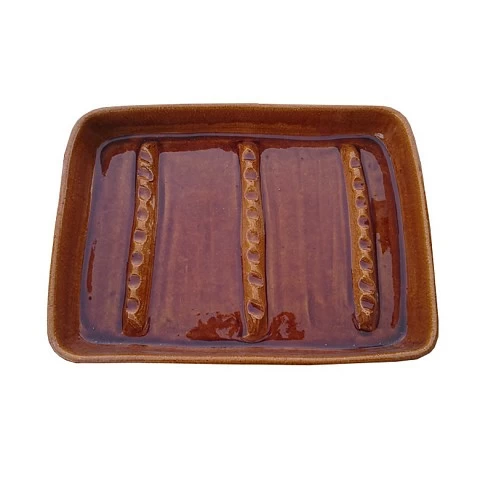 Rectangular-Shaped Roaster Clay Pot Suckling Pig - 1087