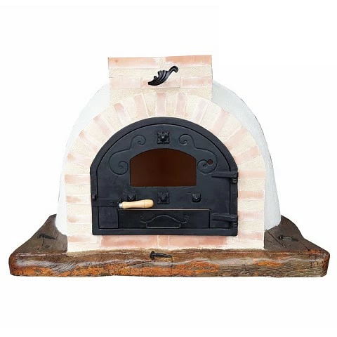 Traditional Assembled Oven Cement / Clay / Straw con Wood Base