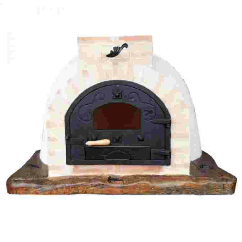 Traditional Assembled Oven Cement / Clay / Straw con Wood Base - 352