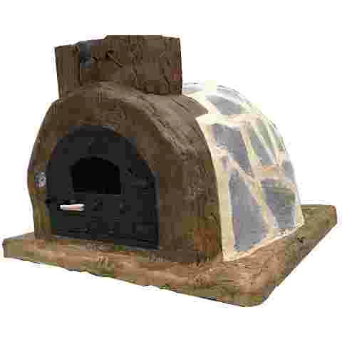 Traditional Assembled Oven Finished with Stone Wood