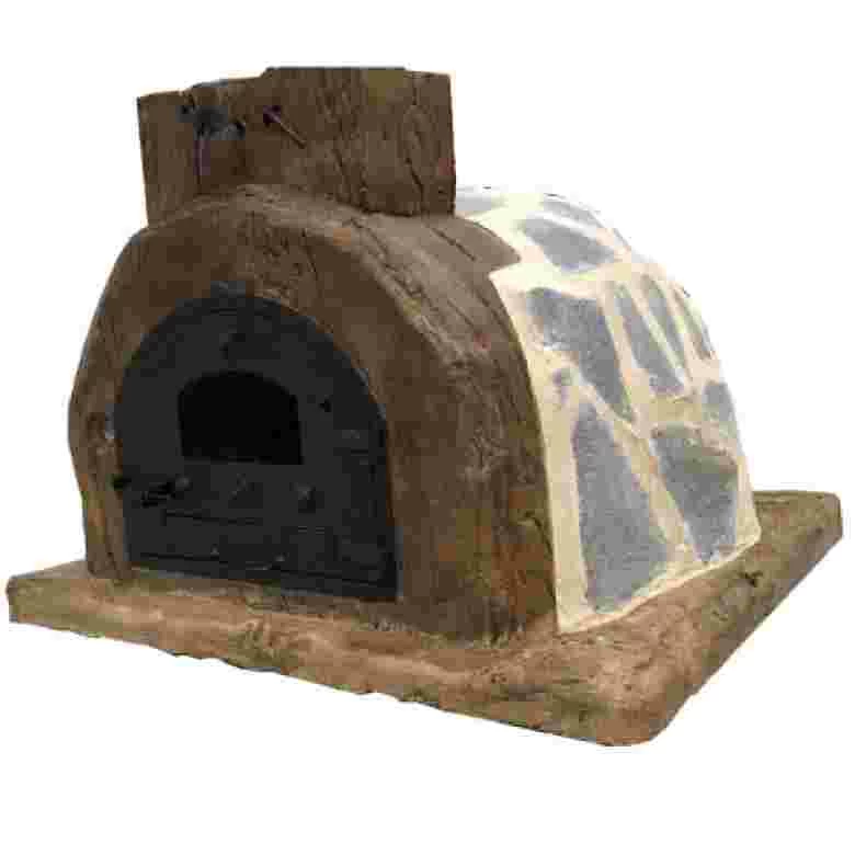 Traditional Assembled Oven Finished with Stone Wood - 369