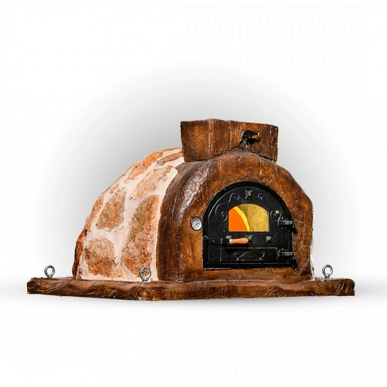 Traditional Assembled Oven Finished with Stone Wood Traditional Assembled Oven Finished with Stone Wood