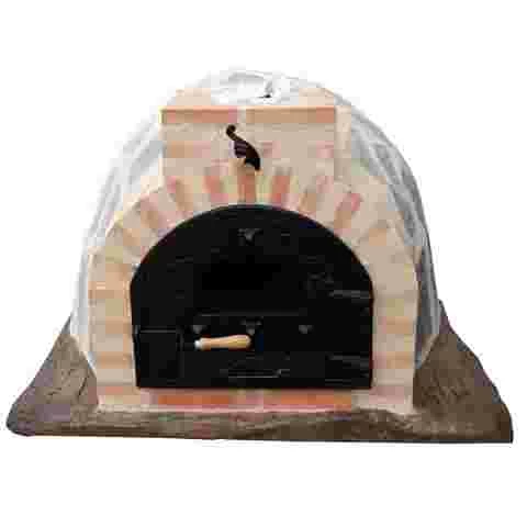 Traditional Assembled Oven Stone with Wood Base - 354