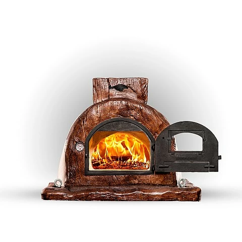 Traditional Assembled Oven With Cement/Clay/Straw Wood Finish - 2184