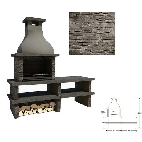 Volcano Concrete Barbecue - 1102