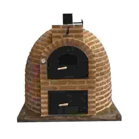 Wood-fired oven with a brick finish for outdoor use.  - 1489