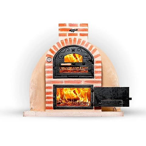Wood-fired oven with burner, classic finish. - 2152