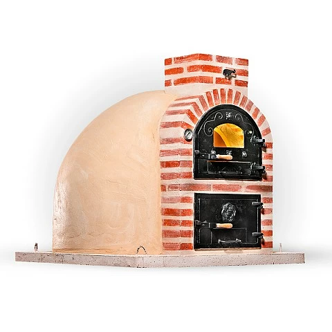 Wood-fired oven with burner, classic finish. - 2153