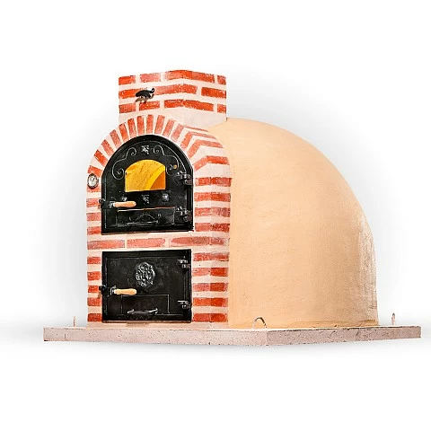 Wood-fired oven with burner, classic finish. - 2155