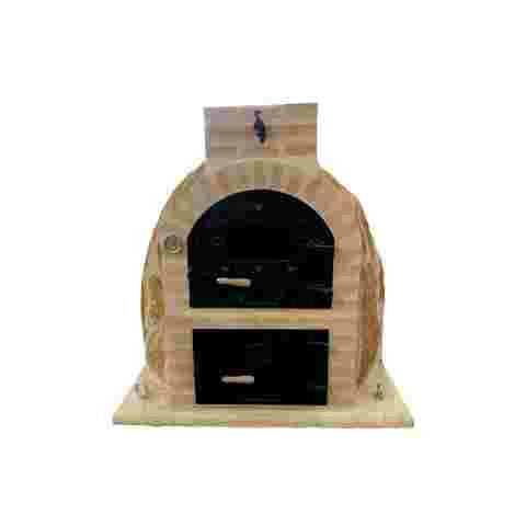 Wood-fired oven with round 